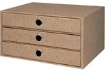 Schubladenbox Hazelnut 3 Sch&uuml;be A4