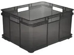 "keeeper Aufbewahrungsbox Euro-Box XXL "bruno", 54 L, grau"