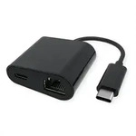 VALUE USB 3.2 Gen 2 Typ C zu Gigabit Ethernet Konverter + 1x PD Port, 100W