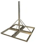 PremiumX Flachdachst&auml;nder DELUXE 4x 50x50cm Stahl 1,2m Mast 60mm SAT