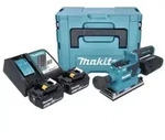 Makita DBO 382 RTJ Akku Schwingschleifer 18 V 93 x 185 mm Brushless + 2x Akku...