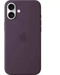Apple Silicone Case Silikon Case Apple iPhone 16 Plus Pflaume Sto&szlig;fest, Induktives