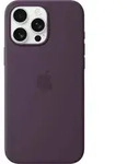 Apple Silicone Case MagSafe Silikon Case Apple iPhone 16 Pro Max Pflaume Sto&szlig;fest,