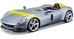 Bburago 18-36912 - Modellauto - Ferrari Monza SP1 Signature Edition (silber, Ma&szlig;stab