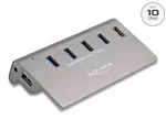 Delock - Hub - 10 Gbps, + 1 Fast Charging Port inkl. Spannungsversorgung