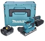 Makita DBO 382 F1J Akku Schwingschleifer 18 V 93 x 185 mm Brushless + 1x Akku 3,0 Ah