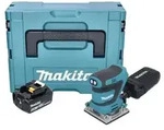 Makita DBO 484 T1J Akku Schwingschleifer 18 V 112 x 102 mm + 1x Akku 5,0 Ah +...