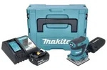 Makita DBO 484 RT1J Akku Schwingschleifer 18 V 112 x 102 mm + 1x Akku 5,0 Ah +