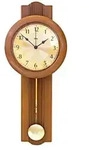 ZEIT.punkt Dornbirn Funk-Pendelwanduhr, aus Kirschbaum, made in Germany