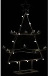 vidaXL Metall-Weihnachtsbaum zum Dekorieren Schwarz 75 cm