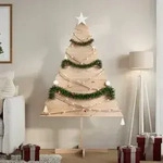 vidaXL Weihnachtsbaum zum Schm&uuml;cken 150 cm Massivholz