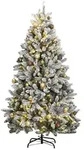 vidaXL K&uuml;nstlicher Weihnachtsbaum Klappbar 300 LEDs & Kugeln 180 cm
