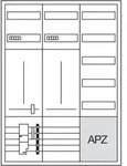 Hager Komplettschrank, univers Z ZB333T25W31