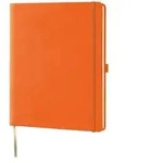 Lediberg Notizbuch Tucson ca. DIN A4 kariert orange Hardcover 192 Seiten - A4