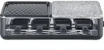 Severin 2366 Raclette 8 Pf&auml;nnchen, Antihaftbeschichtung, mit Grillstein Schwarz