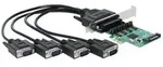 DeLOCK PCI Express Card to 4 x Serial RS-232 with voltage supply