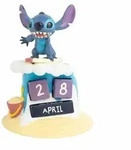 Ewiger Kalender 3D Surfer in Blau mit mit 5 Bl&ouml;cken mit Tagen und Monaten - 3D