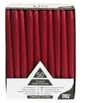 PAPSTAR Kerze - Spitzkerze - Bordeaux (Packung mit 50)