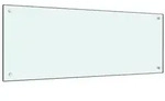 vidaXL K&uuml;chenr&uuml;ckwand Wei&szlig; 100x40 cm Hartglas