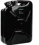 Kraftstoffkanister 20l Schwarz RAL 9005 Stahlbl.0,9mm L345xB165xH470mm VALPRO