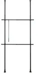 Teleskop-Garderobensystem Herkules Basic Schwarz