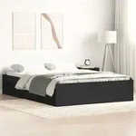 vidaXL Bettgestell Schwarz 120x200 cm
