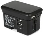 RealPower TravelCharge-4k, Indoor, Outdoor, USB, Kabelloses Aufladen, Schwarz