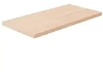 vidaXL Regalboden 40x20x1,5 cm Unbehandeltes Massivholz Eiche