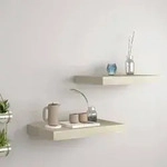 vidaXL Schwebende Wandregale 2 Stk. Eichefarben 40x23x3,8cm MDF