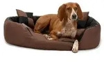 lionto Hundebett, stilvolles 4-in-1 Hundek&ouml;rbchen, wasserabweisend, kratzfest &
