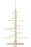 vidaXL Weihnachtsbaum Holz zum Schm&uuml;cken 75 cm Massivholz Kiefer