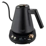 Adler AD 1349 Wasserkocher 1 L - LED & 360&deg; Drehsockel - Schwarz/Gold