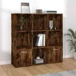 vidaXL B&uuml;cherschrank R&auml;uchereiche 98x30x98 cm