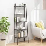 vidaXL Standregal mit 5 B&ouml;den Schwarz 56x35x174 cm