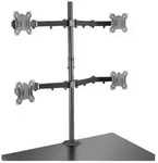 LINDY Monitor-Tischhalterung 4 Display(s) 43,2cm (17 ) - 71,1cm (28 ) Schwarz