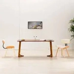 vidaXL Esszimmerst&uuml;hle 2 Stk. Creme Bugholz und Kunstleder