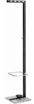 Standgarderobe Metall lackiert 35x36x178cm schwarz