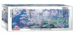 Eurographics Puzzle Seerosen von Claude Monet, 1000 Teile Panorama, 96 x 32 cm,