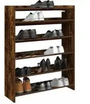 vidaXL Schuhregal R&auml;uchereiche 80x25x100 cm Holzwerkstoff