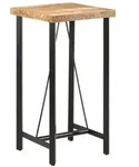 vidaXL Bartisch 55x55x107 cm Massivholz Mango und Eisen