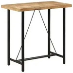 vidaXL Bartisch 110x55x107 cm Massivholz Mango und Eisen