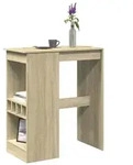 vidaXL Bartisch mit Regal Sonoma-Eiche 90x47,5x103,5 cm Holzwerkstoff