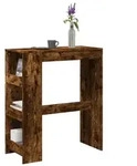 vidaXL Bartisch mit Regal R&auml;uchereiche 90x40x103,5 cm Holzwerkstoff
