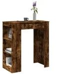vidaXL Bartisch mit Regal R&auml;uchereiche 95x47x103,5 cm Holzwerkstoff