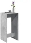 vidaXL Bartisch Betongrau 51x50x103,5 cm Holzwerkstoff