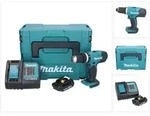 Makita DHP 453 SY1J Akku Schlagbohrschrauber 18 V 42 Nm + 1x Akku 1,5 Ah + Ladeger&auml;t