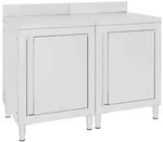 vidaXL Arbeitsschrank 120x60x96 cm Edelstahl