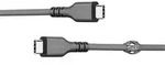 uRage uFlex USB-C-Kabel 3m Mesh Schwarz USB-C-Stecker