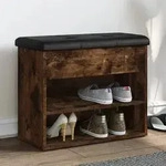 vidaXL Schuhbank R&auml;uchereiche 62x32x50 cm Holzwerkstoff