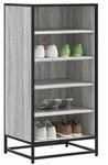 vidaXL Schuhregal Grau Sonoma 48x38x97,5 cm Holzwerkstoff